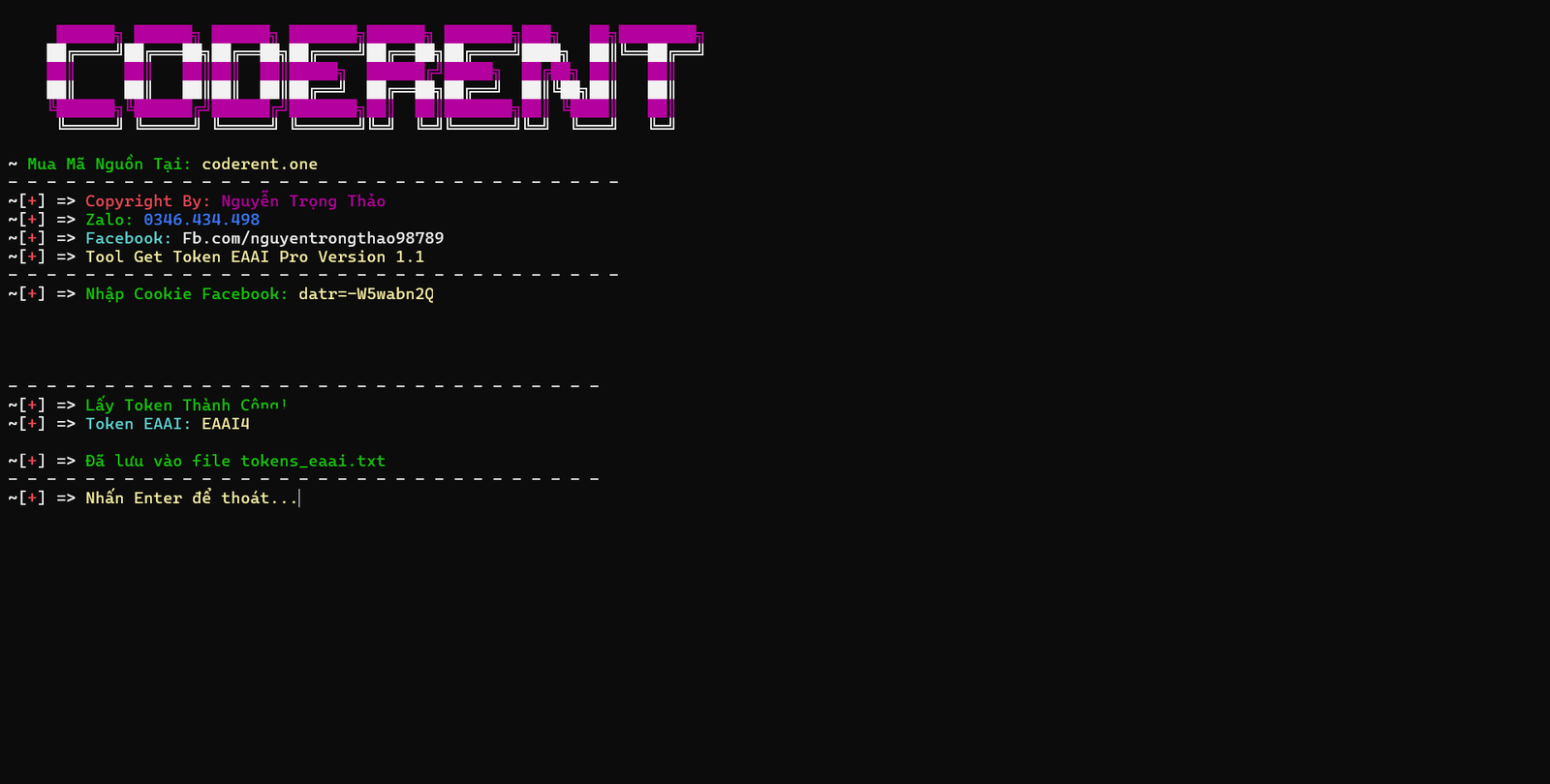 Hướng Dẫn Lấy Token EAAI Facebook Siêu Tốc Bằng Tool Python 2026